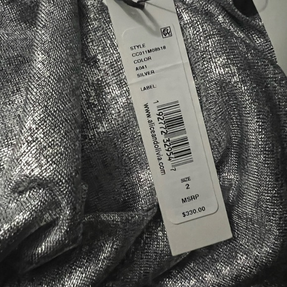 Silver Ruched Dress - Picture 3 of 3